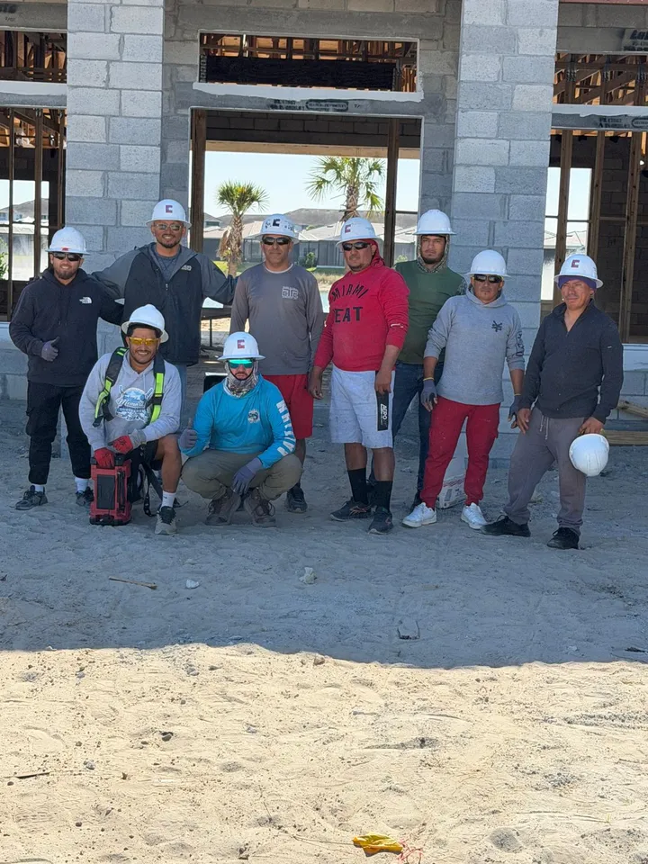 Family Service Construction team on a construction site